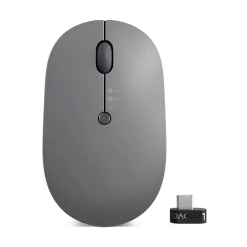 Produktbild: Lenovo Go (Maus) Mehrfachgerät-Funkmaus, Schwarz
