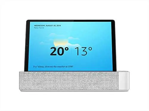 Produktbild: Lenovo Smart Tab M10 Plus Tablet, 10,3 Zoll Full HD, Smart Dock Alexa, MediaTek Helio P22T, 128 GB erweiterbar, 4 GB RAM, WiFi, 2 Lautsprecher, Android Pie, Platinum Grey