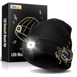 Produktbild: Lenski Geschenke für Männer, Bluetooth Mütze Beanie Herren mit LED Licht, Geschenke für Papa, Gadgets Männertag Geschenke, Vatertagsgeschenke für Papa, Geburtstagsgeschenk für Männer, Camping Gadgets