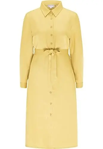 Produktbild: LEOMIA Women's Blusenkleid Dress, Gelb, M