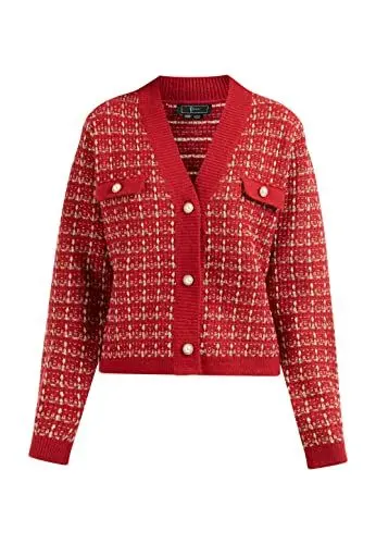 Produktbild: LEOMIA Women's Strickjacke, Rot, XL/XXL
