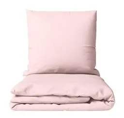 Produktbild: Leonado Vicenti Uni Bettwäsche-Set 135x200 Microfaser mit Reißverschluss Allen Farben wählbar, Farbe:Rosa