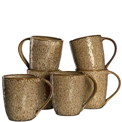 Produktbild: LEONARDO HOME 018538 MATERA 6er Set Becher, Keramik, beige