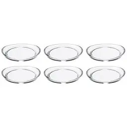 Produktbild: LEONARDO HOME Loop Untersetzer, Glas, klar, 10 x 10.5 x 1.5 cm, 6