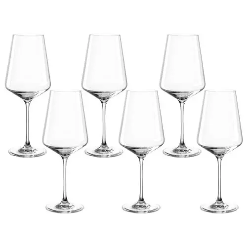 Produktbild: LEONARDO HOME Weißweingläser PUCCINI (6er Set) • Kratzfeste Weingläser (560 ml) • Spülmaschinenfest & Langlebig • Zeitlose Gläser für Weißwein • Modernes Design • Weißwein-Glas Puccini • 069553