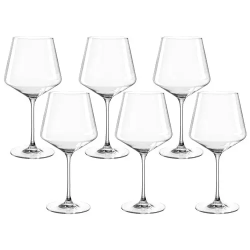Produktbild: LEONARDO HOME Burgundergläser PUCCINI (6er Set) • Kratzfeste Rotweingläser (730 ml) • Spülmaschinenfest & Langlebig • Zeitlose Gläser für Rotwein • Modernes Design • Burgunder-Glas Puccini • 069555