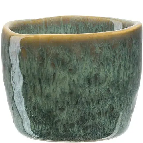 Produktbild: LEONARDO Matera Eierbecher - Eier Becher aus Keramik - Durchmesser 5,2 cm, Höhe 4 cm - Einfach zu reinigen, spülmaschinenfest - Eierbecher grün