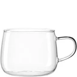 Produktbild: LEONARDO Tè per Te Teetasse - Teebecher aus dickwandigem Borosilikatglas - Hergestellt in Handarbeit - Inhalt 450 ml - Spülmaschinenfest, mikrowellengeeignet - 1 Teeglas transparent