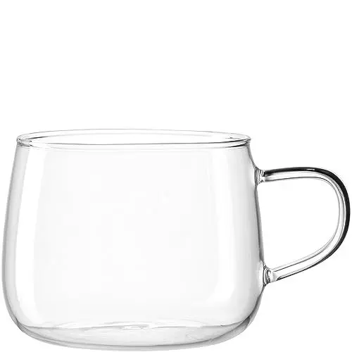 Produktbild: LEONARDO Tè per Te Teetasse - Teebecher aus dickwandigem Borosilikatglas - Hergestellt in Handarbeit - Inhalt 450 ml - Spülmaschinenfest, mikrowellengeeignet - 1 Teeglas transparent