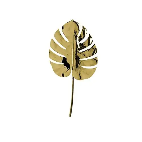 Produktbild: Leonardo 038662 Künstliche Zimmerpflanze ohne Flowering – Kunstpflanze (Innen, Kunstpflanze, Keine Blumen, Gold, 240 mm, 10 mm, 640 mm)
