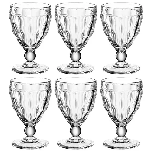 Produktbild: Leonardo Brindisi Weißwein-Gläser 6er Set, spülmaschinenfeste Weisswein-Kelche, Wein-Glas mit Facettenschliff, Kelchgläser-Set, 240 ml, 021593