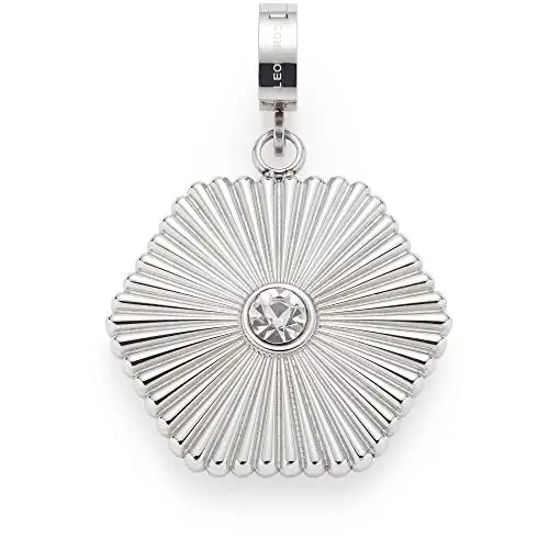 Produktbild: Leonardo Jewels Clip&Mix Amani Anhänger, Ketten-Anhänger aus Edelstahl, Hexagon-Optik, Glas-Kristall, Armband-Charm, Damen Schmuck, 022906