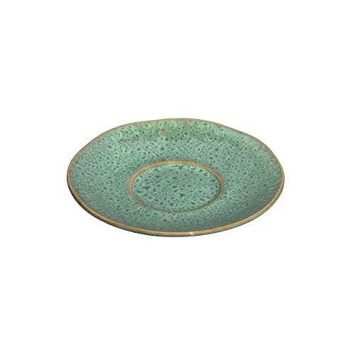 Produktbild: Leonardo Matera Unterteller 1 Stück, spülmaschinengeeigneter Steingut-Unterteller für Matera Tassen, 1 Keramik-Untertasse, grün, Ø 15 cm, 018593
