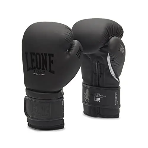 Produktbild: LEONE 1947, Black Edition Boxhandschuhe, Unisex-Erwachsene, Schwarz, 14 oz, GN059