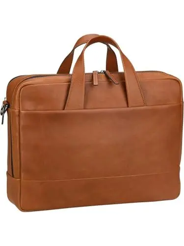 Produktbild: Leonhard Heyden Hamburg Zipped Briefcase 2 Compartments M Cognac