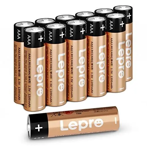 Produktbild: Lepro AAA Batterien, 12 Stück, Alkaline Batterie AAA mit 1.5V - Langlebig, Leistungsstark & Auslaufsicher, Ideal für Fernbedienungen, Spielzeug, Uhren, Taschenlampe UVM