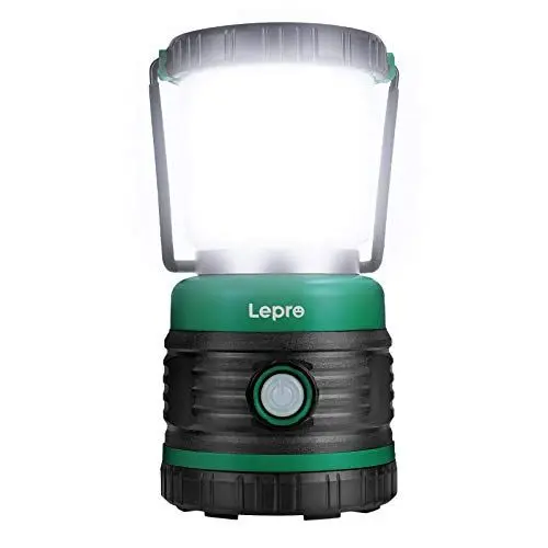 Produktbild: Lepro Campinglampe, Super Hell 1500 Lumen Außenleuchten, 4 Leuchtmodi batteriebetriebene Suchscheinwerfer, wasserfeste Notfallleuchte für Stromausfällen, Wandern, Notfall, Angeln und so weiter