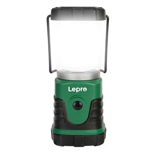 Produktbild: Lepro LED Campinglampe, Mini Camping Laterne, 350LM, 4 Lichtmodi, 3 AA Batterie batteriebetriebene Suchscheinwerfer Camping Lampen mit Bügel & Haken, Batterie nicht enthalten