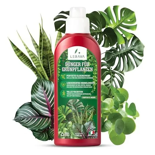 Produktbild: LERAVA® Grünpflanzendünger - Flüssigdünger - 700ml flüssig Dünger Zimmerpflanzen - Fördert kräftiges Wachstum - Optimale Nährstoffversorgung - Universell Zimmerpflanzen Dünger - Hochwirksam
