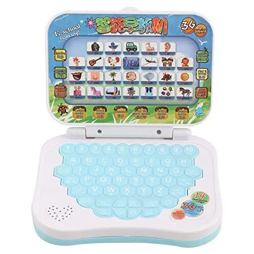 Produktbild: Lern-Laptop, Lernspielzeug für , Zweisprachige Sprachlernmaschine mit Alphabet, Musik, Spiel, Leicht, Kompakt, Einfach zu Tragen