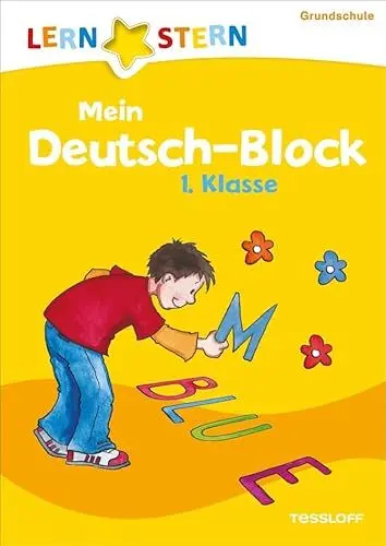 Produktbild: LERNSTERN Mein Deutsch-Block 1. Klasse: Wortspiele, Bilderrätsel, Scherzfragen