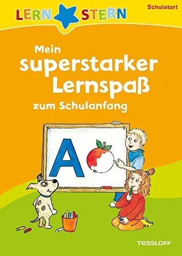 Produktbild: LERNSTERN Superstarker Lernspaß zum Schulanfang: Kleine Spiele, erste Buchstaben und Zahlen