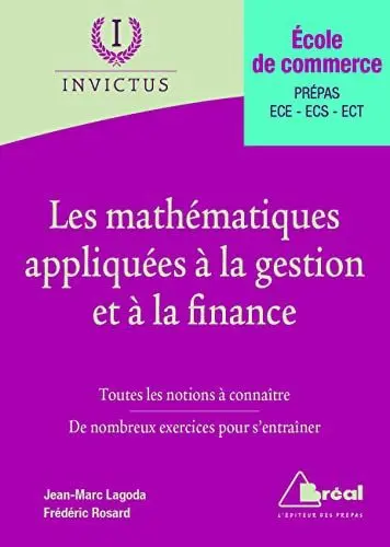 Produktbild: Les mathématiques appliquées à la gestion et à la finance: Ecole de commerce Préaps ECE - ECS - ECT