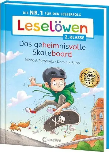Produktbild: Leselöwen 2. Klasse - Das geheimnisvolle Skateboard: Die Nr. 1 für den Leseerfolg - Mit Leselernschrift ABeZeh - Erstlesebuch für Kinder ab 7 Jahren