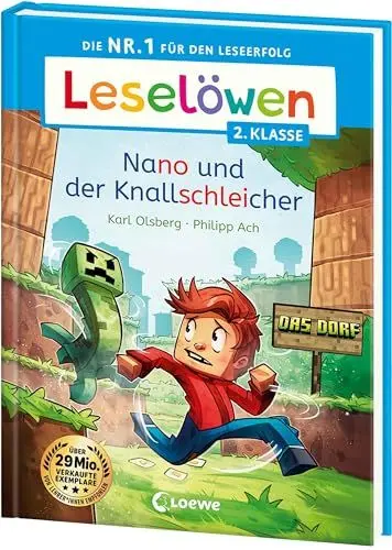 Produktbild: Leselöwen 2. Klasse - Nano und der Knallschleicher: Die Nr. 1 für den Leseerfolg - Mit Leselernschrift ABeZeh - Erstlesebuch für Kinder ab 7 Jahren (Das Dorf)