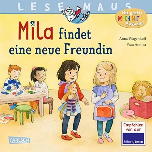 Produktbild: LESEMAUS 211: Mila findet eine neue Freundin: Einfühlsame Geschichte über Freundschaft im Kindergarten | Ideal zum gemeinsamen Anschauen und Vorlesen. (211)