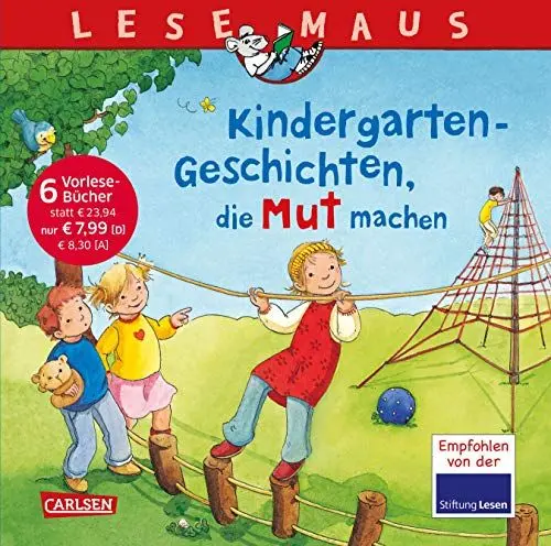 Produktbild: LESEMAUS Sonderbände: Kindergarten-Geschichten, die Mut machen: Sechs Geschichten zum Anschauen und Vorlesen in einem Band