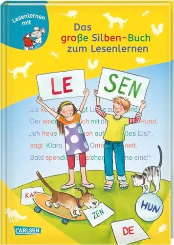 Produktbild: LESEMAUS zum Lesenlernen Sammelbände: Das große Silben-Buch zum Lesenlernen: Extra Lesetraining – Lesetexte mit farbiger Silbenmarkierung