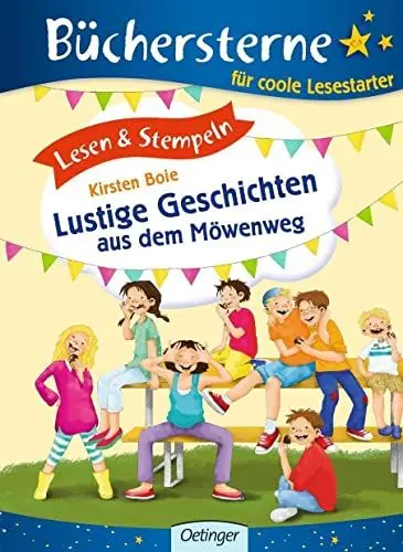 Produktbild: Lesen & Stempeln. Lustige Geschichten aus dem Möwenweg: Büchersterne. 1./2. Klasse (Wir Kinder aus dem Möwenweg)