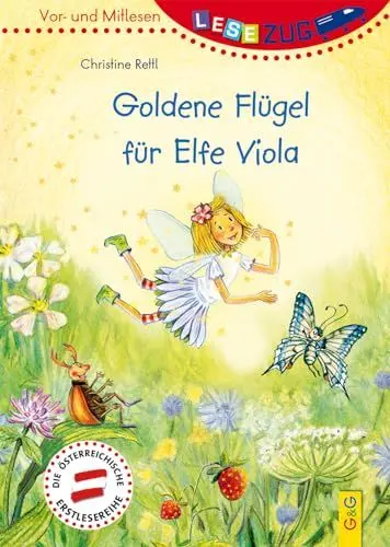 Produktbild: LESEZUG/Vor- und Mitlesen: Goldene Flügel für Elfe Viola * * * Das Original: Die beliebteste Reihe für erstes Lesen – Mit Bildern, die Satzteile ersetzen – Lesen lernen für Kinder ab 5 Jahren