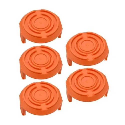 Produktbild: LETAOSK 5 Stück Orange Spulenkappe Abdeckung 50006531 Fit für Worx WG150 WG151 WG152 WG163 WG165 WG166