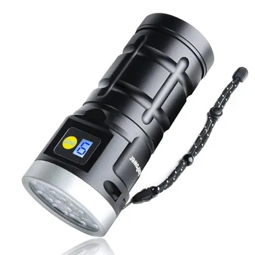 Produktbild: LetonPower Taschenlampe led aufladbar, 5000 Lumen led taschenlampe extrem hell, led taschenlampe usb aufladbar,Powerbank, kleinere Größe taschenlampe, für Feuer Erste Hilfe und Outdoor-Aktivität