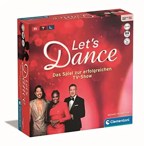 Produktbild: Clementoni Let's Dance Brettspiel - Das Spiel zur erfolgreichen TV-Show - Gesellschaftsspiel & Familienspiel für 2-6 Spieler ab 10 Jahren, 59316