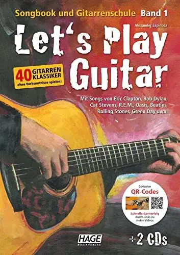 Produktbild: Let's Play Guitar: Songbook und Gitarrenschule + 2 CDs