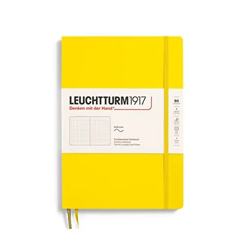 Produktbild: LEUCHTTURM1917 355289 Notizbuch Composition (B5), Softcover, 121 Seiten, Dotted, Zitrone