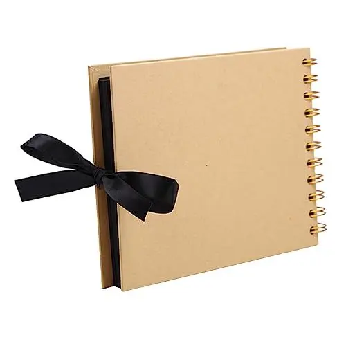Produktbild: Levemolo Retro-fotoalbum Diy-album A5-fotoalbum Scrapbook-fotobuch Handgefertigtes Kunstalbum Papiermaterial Langlebig Praktisch Kreativ Individuell