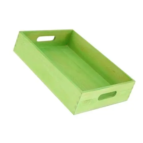 Produktbild: Levemolo 1Stk Sukkulenten Pflanzgefäß aus Holz Aufbewahrungsbehälter für den Haushalt Frühstückstablett Blumenerde wohnzimmerdeko Pallet Tray rechteckige Platte Garten Tablett Kiefernholz