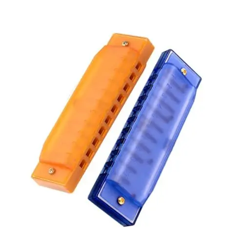 Produktbild: Levemolo 2 Stück 10 10-loch-mundharmonika Lernspielzeug Für Kinder Musikinstrumentenspielzeug Für Kinder Musik-mundharmonika-spielzeug Mundharmonika Für Anfänger Blue