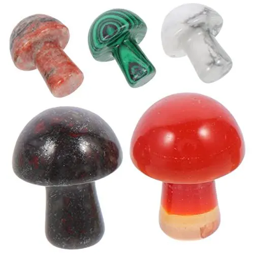Produktbild: Levemolo Zubehör 5 Stücke Pilz Form Stein Decor Mini Landschaft Stein Ornamente