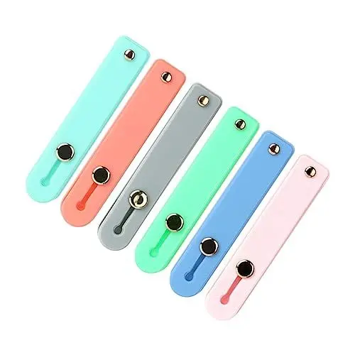 Produktbild: Levemolo 6 Stück 1 Satz Handy Ringhalter Plus Kamera Kinder Telefon Fingerschlaufenständer Telefone Einzigartige Telefonhalter Bildschirm Handy Halterungen Bett Pp rutschfest Clip