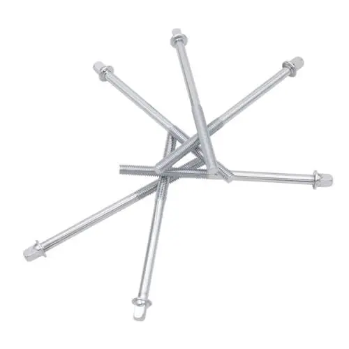 Produktbild: Levemolo 6 Stücke 11cm Trommel Schrauben Galvanisierte Eisen Trommelspannstangen Snare Drum Befestigungsschrauben Schlagzeug Reparatur Zubehör Langlebig und Verschleißfest