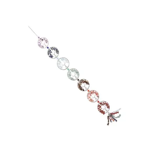 Produktbild: Levemolo Elegantes Kristall-Baum-lebensornament Chakra-wandkunst Hängende Dekoration Heimdekoration
