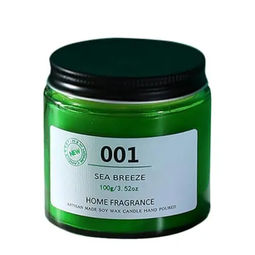 Produktbild: Levemolo Duftkerzen Yoga entspannende Kerze Kerzen im Duftglas Kerzen mit ätherischen Ölen grüne Kerze offic buisiness pub Szenenlayout Aromatherapie-Kerze Ornament pflanzliches Wachs Green