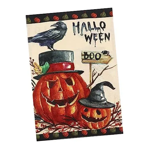 Produktbild: Levemolo Gartenbanner Halloween Gartenflagge Gartenflaggen Halloween Gartendekorationsflagge Einzigartige Gartenflagge Halloween Hausflaggen Halloween Gartendekorationen Gedruckte