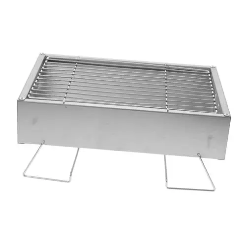 Produktbild: Levemolo Edelstahlgrill Outdoor Klappgrill Camping Kompakt Leicht