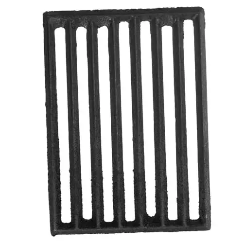 Produktbild: Levemolo Feuerstelle Grillofen Brennender Herdrost Kanalrost Für Brennholzofen Feuerrost Für Den Feuerrost Für Zu Hause Antihaft-grillpfannen Kaminrost Kaminfeuerrost Eisen Black